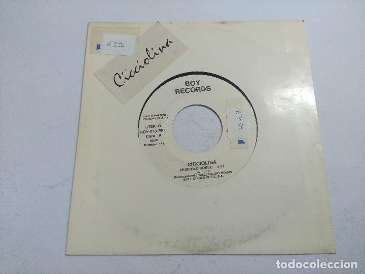 Dischi in vinile: CICCIOLINA/MUSCOLO ROSSO/SINGLE PROMOCIONAL.