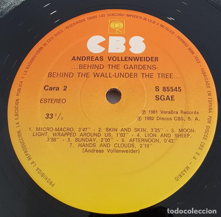 Discos de vinilo: ANDREAS VOLLENWEIDE / BEHIND THE GARDENS - Foto 3