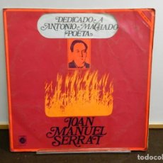 Discos de vinilo: DISCO VINILO LP. JOAN MANUEL SERRAT ‎– DEDICADO A ANTONIO MACHADO, POETA. 33 RPM.. Lote 260304140