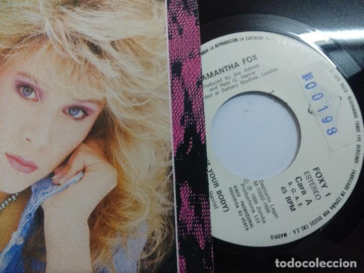 Discos de vinilo: SAMANTHA FOX/TOUCH ME/SINGLE PROMOCIONAL. - Foto 2
