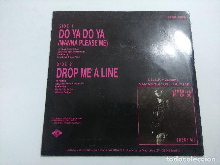 Discos de vinilo: SAMANTHA FOX/DO YA DO YA/SINGLE PROMOCIONAL. - Foto 3