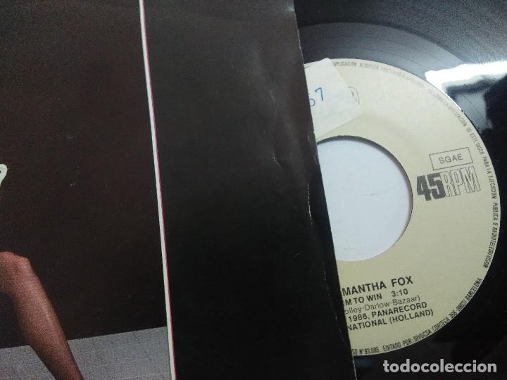 Discos de vinilo: SAMANTHA FOX/AIM TO WIN/SINGLE PROMOCIONAL. - Foto 2
