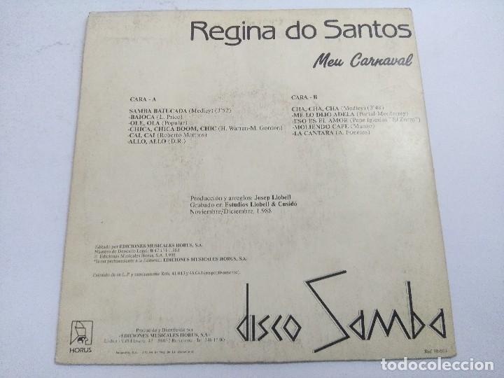 Discos de vinilo: REGINA DO SANTOS/DISCO SAMBA/SINGLE. - Foto 3