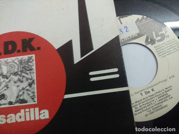 Discos de vinilo: T.D.K./PESADILLA/SINGLE PROMOCIONAL. - Foto 3