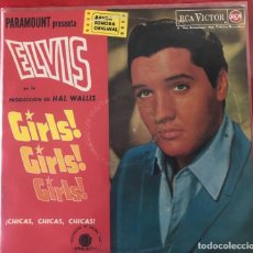 Discos de vinilo: ELVIS PRESLEY ”GIRLS, GIRLS, GIRLS”, BSO EDICIÓN ESPAÑOLA RCA DE 1987 REF. NL89048