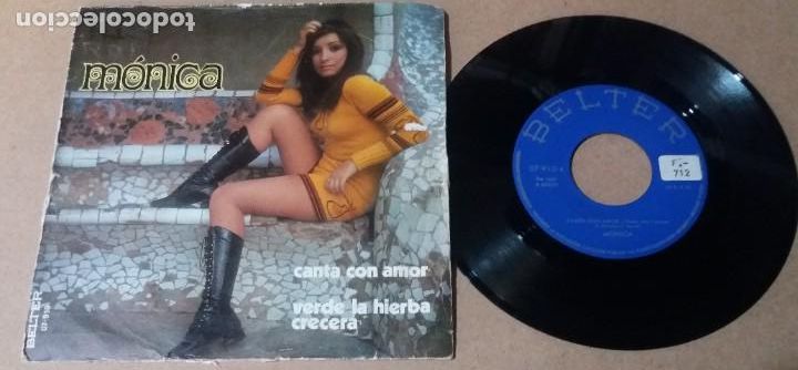 Discos de vinilo: MONICA / CANTA CON AMOR / SINGLE 7 PULGADAS - Foto 1