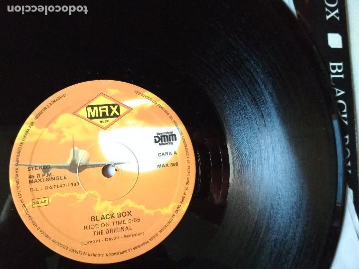 Discos de vinilo: BLACK BOX, RIDE ON TIME, MAX MYSIC, 1989 - Foto 4