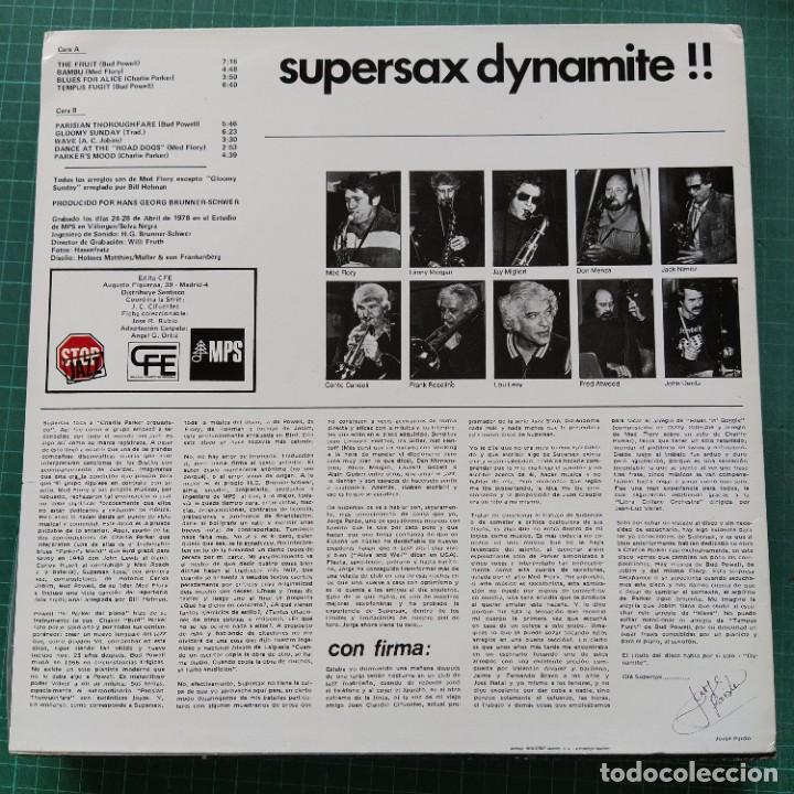 Discos de vinilo: Supersax - Dynamite !! (LP) - Foto 2