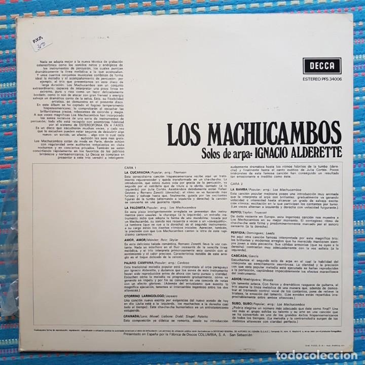 Discos de vinilo: DISCO LP LOS MACHUCAMBOS. EN 4 FASES - Foto 2