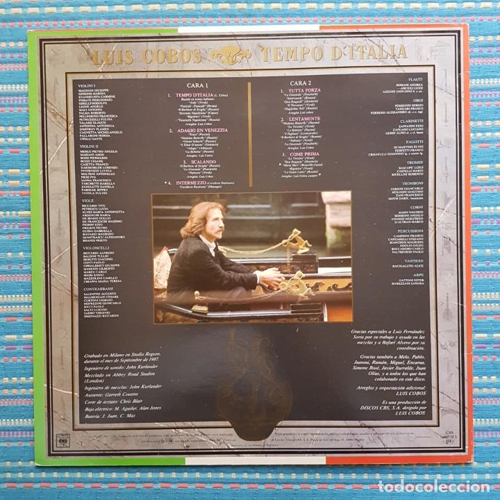 Discos de vinilo: DISCO LP LUIS COBOS. TEMPO DITALIA - Foto 2