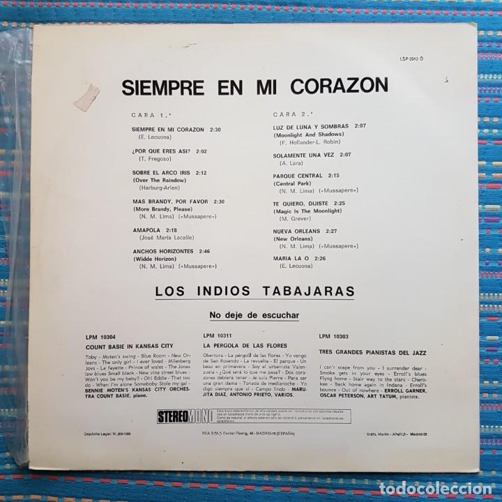 Discos de vinilo: DISCO LP LOS INDIOS TABAJARAS. SIEMPRE EN MI CORAZ&Oacute;N - Foto 2