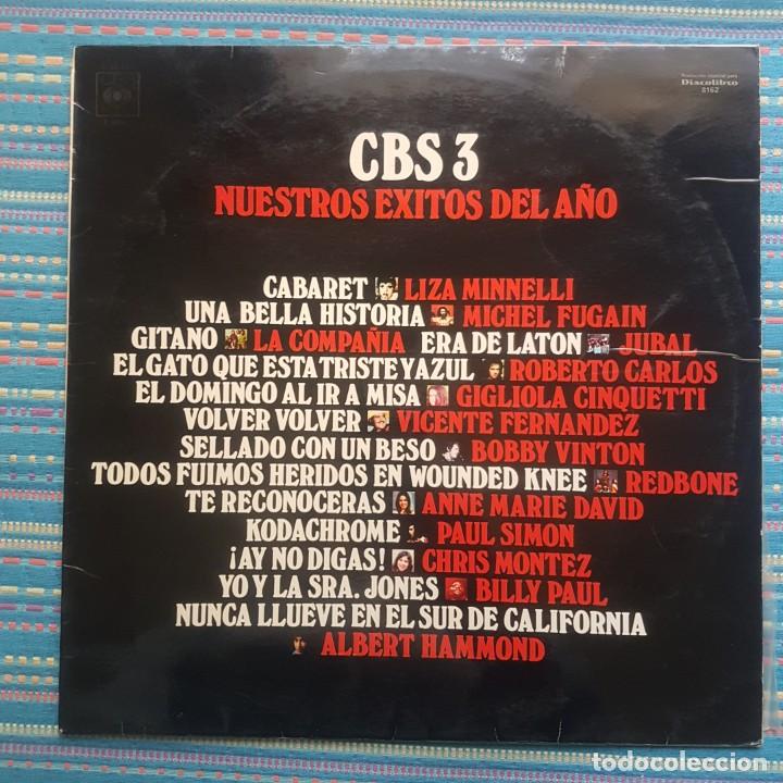 Discos de vinilo: CBS 3 NUESTROS EXITOS DEL A&Ntilde;O - Foto 1