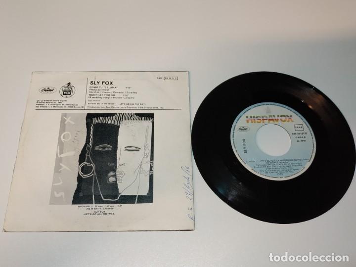 Discos de vinilo: Sly Fox - Como Tu Te Llama? (7&rdquo;, Single) 1985/ES - Foto 2