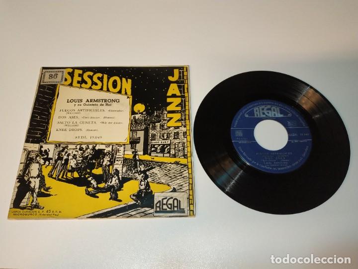 Discos de vinilo: Louis Armstrong & His Hot Five - Jazz Session (7&rdquo;) - Foto 1
