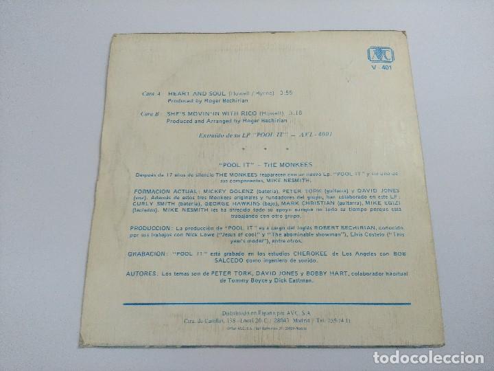 Discos de vinilo: THE MONKEES/POOL IT/SINGLE. - Foto 3