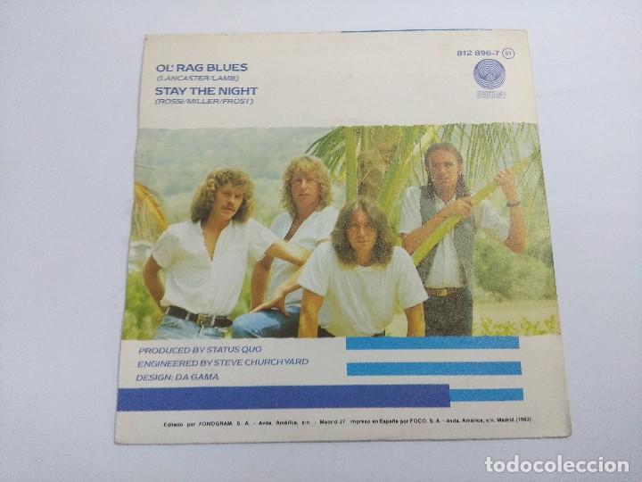 Discos de vinilo: STATUS QUO/OL RAG BLUES/SINGLE. - Foto 3