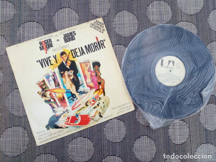 Discos de vinilo: LP DISCO VINILO BSO JAMES BOND 007 VIVE Y DEJA MORIR - Foto 1