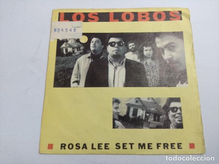 Discos de vinilo: LOS LOBOS/ROSA LEE SET ME FREE/SINGLE. - Foto 1