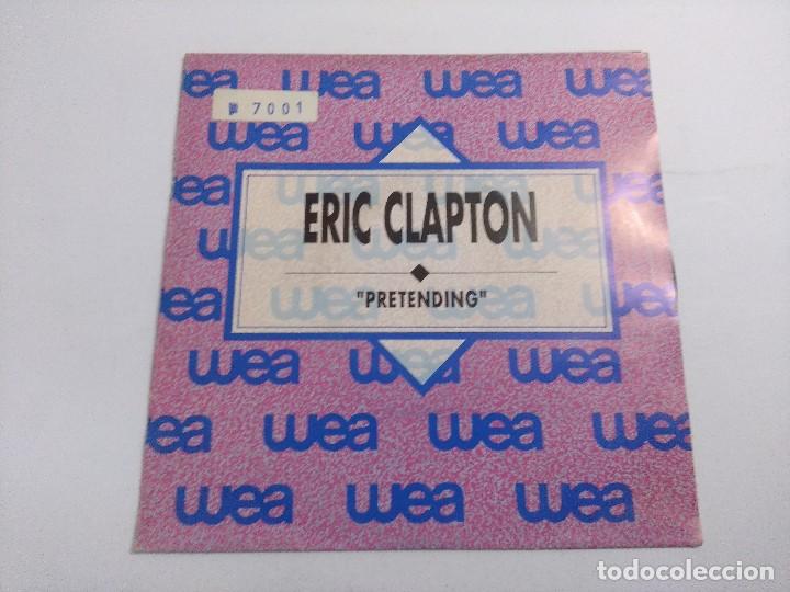 Discos de vinilo: ERIC CLAPTON/PRETENDING/SINGLE PROMOCIONAL. - Foto 1