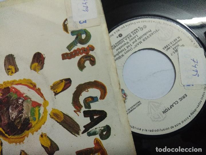 Discos de vinilo: ERIC CLAPTON/FOREVER MAN/SINGLE PROMOCIONAL. - Foto 2