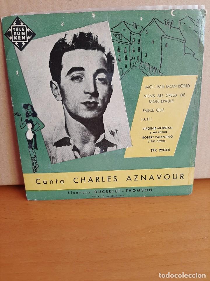 Dischi in vinile: EP ** CHARLES AZNOAVOUR ** MOI J'FAIS MON ROND- VIENS AU CREUX DE MON EPAULE+2**COVER/EX * EP/EX/NM*