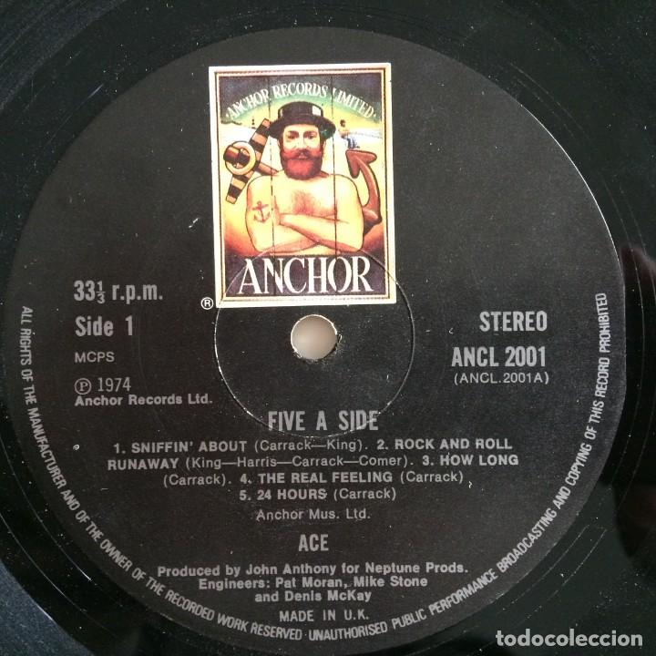 Discos de vinilo: Ace &lrm;&ndash; Five A Side UK,1974 Anchor - Foto 4