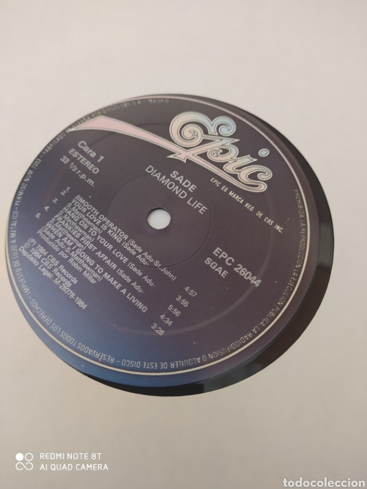 Discos de vinilo: Sade. Diamond life. - Foto 6