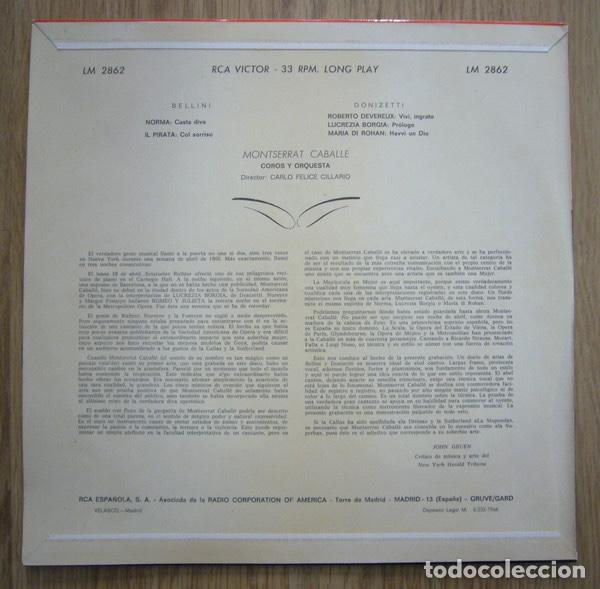 Discos de vinilo: Montserrat Caball&eacute; LP - Foto 2