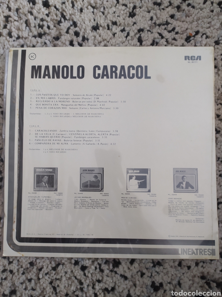 Discos de vinilo: LP Manolo Caracol - Foto 2
