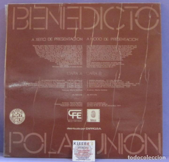 Discos de vinilo: Benedicto - Pola Union - LP - Foto 2