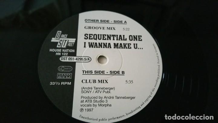 Discos de vinilo: MAXI 2 Vinilos SEQUENTIAL ONE I WANNA MAKE U a&ntilde;o 1997 - Foto 4