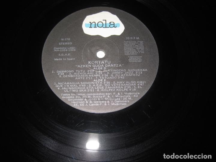 Discos de vinilo: Kortatu, Azken Guda Dantza, con Libreto - Foto 5