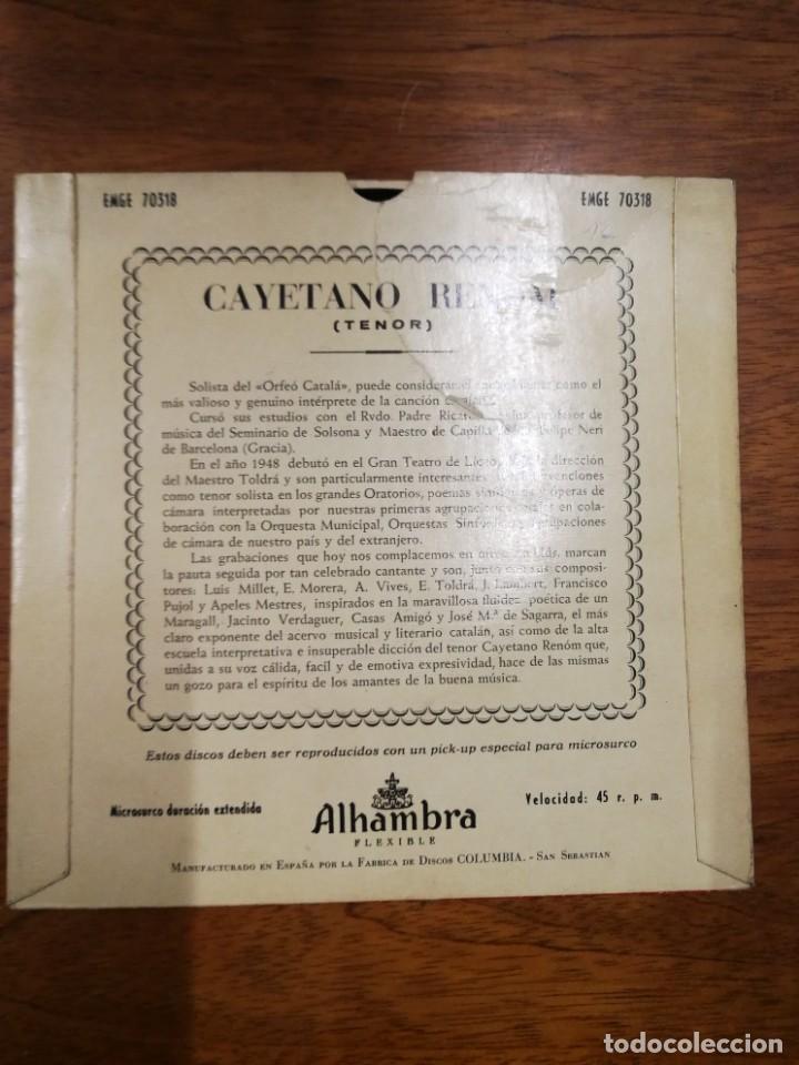 Discos de vinilo: Cayetano Renom con firma y dedicatoria - Foto 3