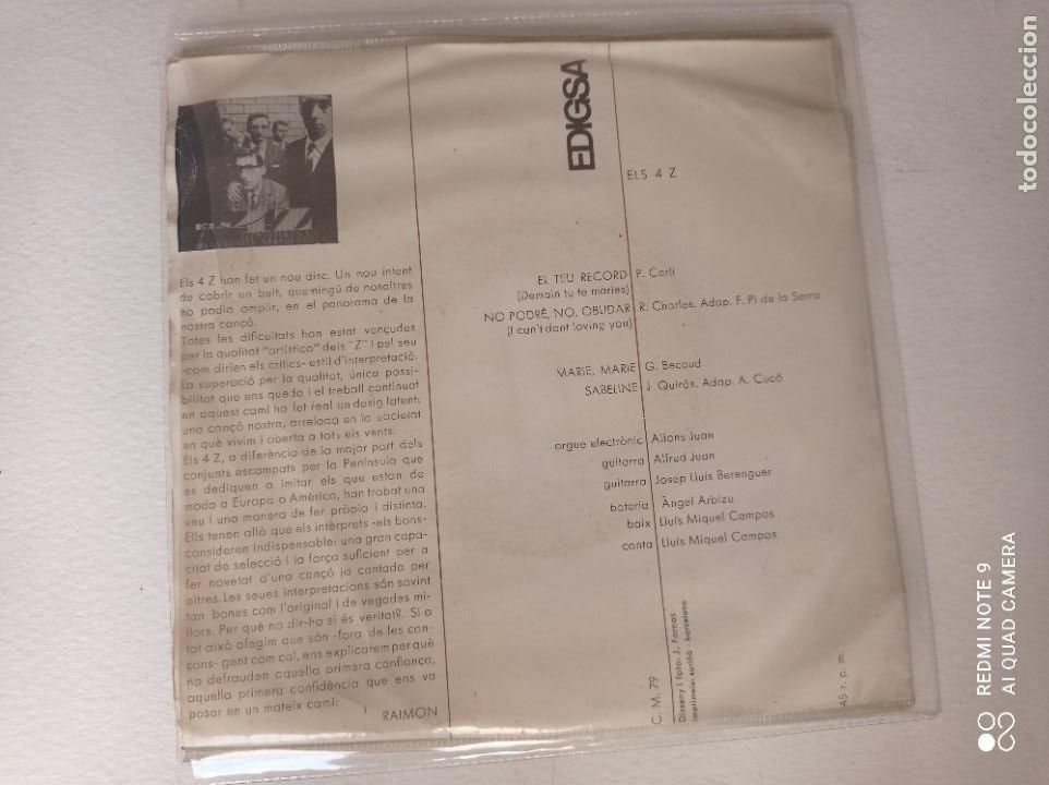 Discos de vinilo: ELS 4 Z Marie, Marie - Foto 2