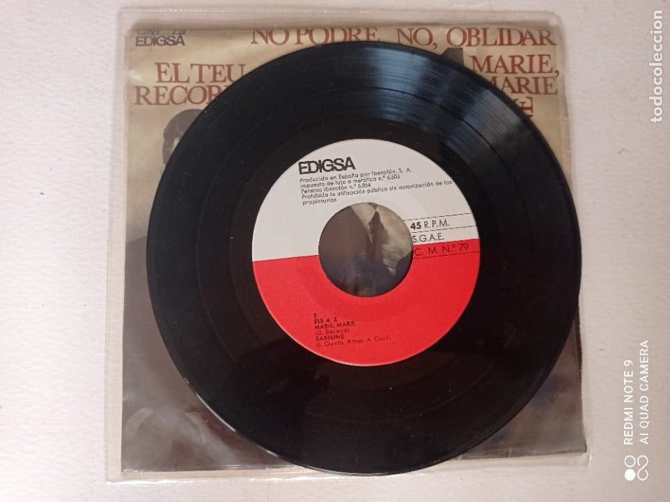 Discos de vinilo: ELS 4 Z Marie, Marie - Foto 3