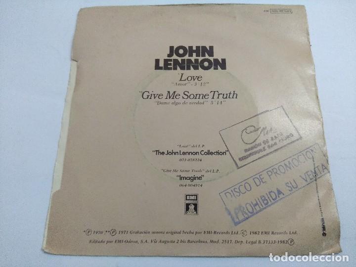 Discos de vinilo: JOHN LENNON/LOVE/SINGLE PROMOCIONAL. - Foto 3