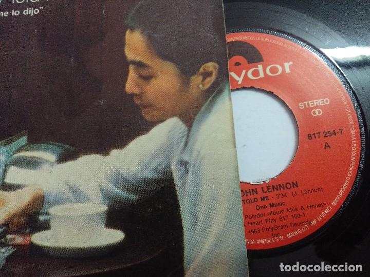 Discos de vinilo: JOHN LENNON/NOBODY TOLD ME/SINGLE. - Foto 2