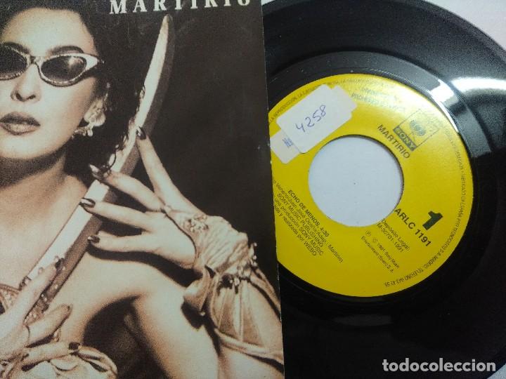 Discos de vinilo: MARTIRIO/ECHO DE MENOS/SINGLE PROMOCIONAL. - Foto 2