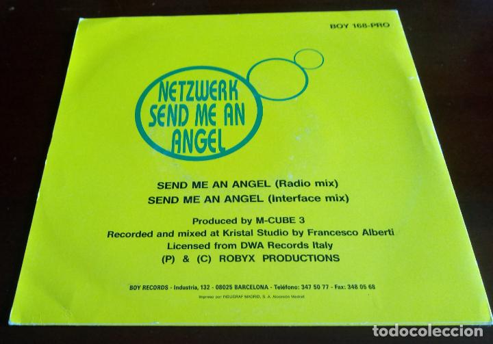 Discos de vinilo: NETZWERK - SEND ME AN ANGEL - SINGLE - Foto 2
