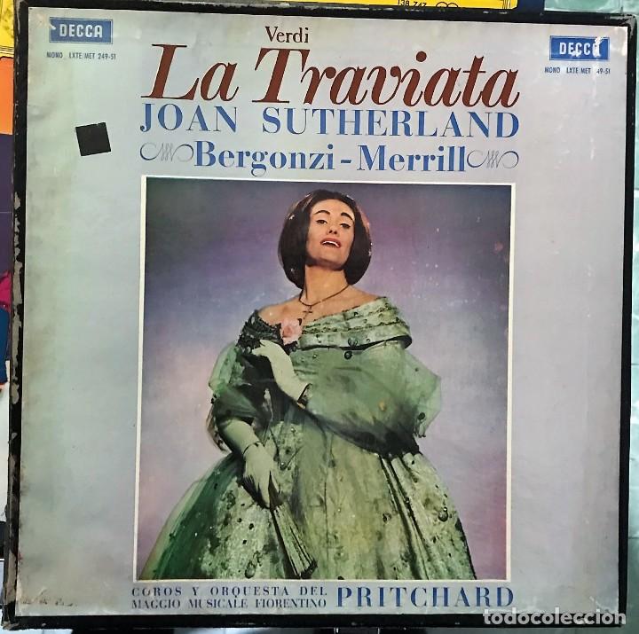 Discos de vinilo: Verdi - Joan Sutherland - La Traviata - Foto 1