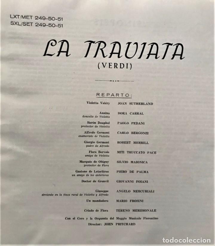 Discos de vinilo: Verdi - Joan Sutherland - La Traviata - Foto 13