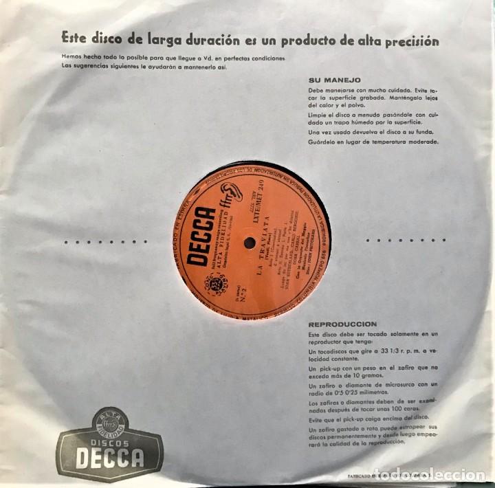 Discos de vinilo: Verdi - Joan Sutherland - La Traviata - Foto 15