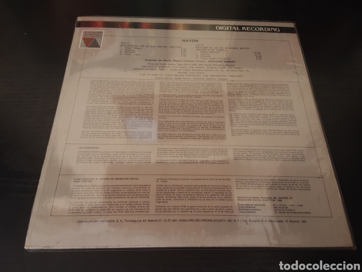 Discos de vinilo: Haydn. Symphony No. 100 y Symphony No. 103. - Foto 2