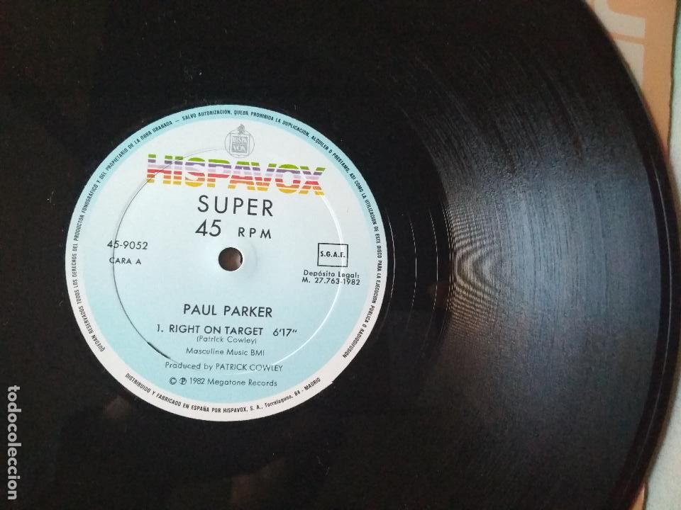 Discos de vinilo: Paul Parker &lrm;&ndash; Right On Target 1982 - Foto 2