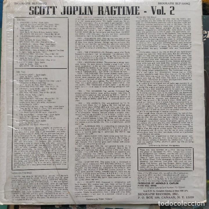 Discos de vinilo: Scott Joplin - Ragtime Volume 2 (LP) (1971/UK) - Foto 2