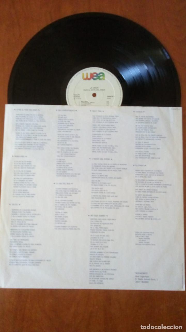 Discos de vinilo: LP DE VINILO. LA UNION. VIVIR AL ESTE DEL EDEN - Foto 3