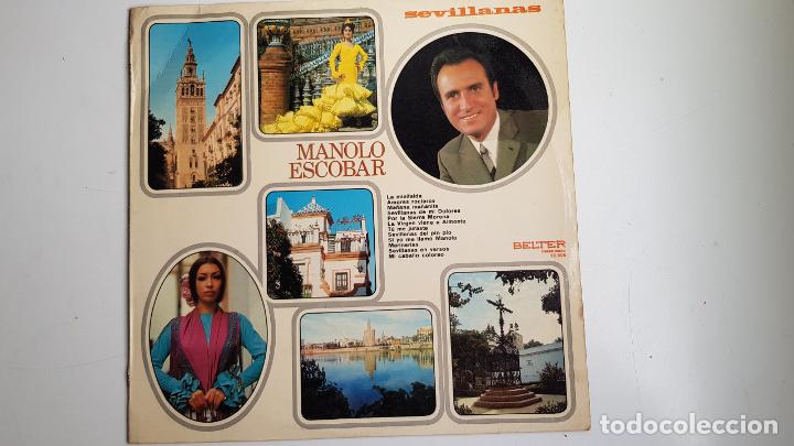 Discos de vinilo: Sevillanas - Manolo Escobar (VINILO) - Foto 1