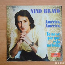 Discos de vinilo: SINGLE 7”. NINO BRAVO. AMERICA (POLYDOR, 1973)