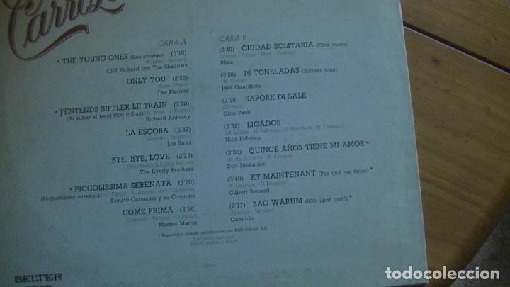 Discos de vinilo: LP NOSTALGIA CARROZAS. EDC. BELTER - Foto 2