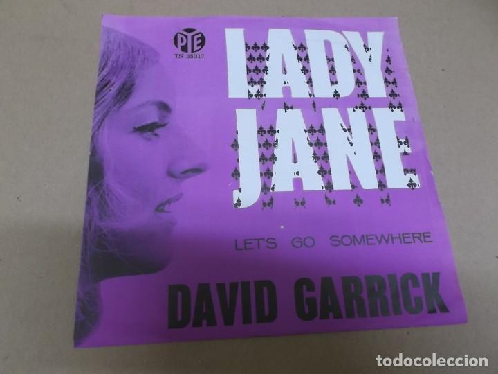 Discos de vinilo: DAVID GARRICK (SN) LADY JANE A&Ntilde;O 1966 - Foto 1